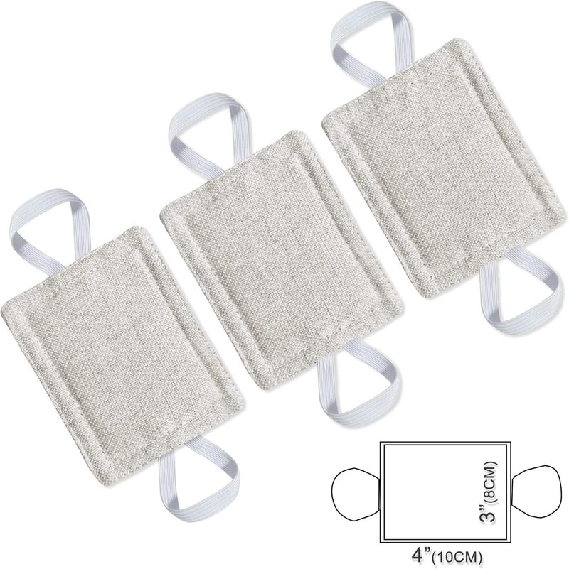warmtone Door Silencer Quiet Door Closer Cushion, Padded Door Latch Cover for Nursery, Baby, Light Sleepers Noise Reduced Prevent from Locking for Toddler Safety - 4 x 3 inch, Natural Colored, Pack-3 - Image 2